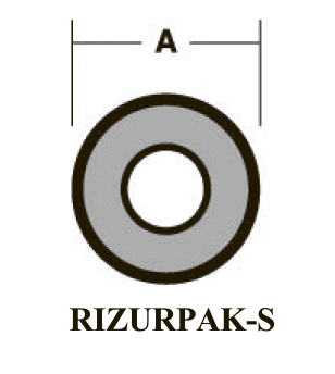 Одна утепленная трубка, стойкая к воздействию климатических факторов RIZURPAK-S
